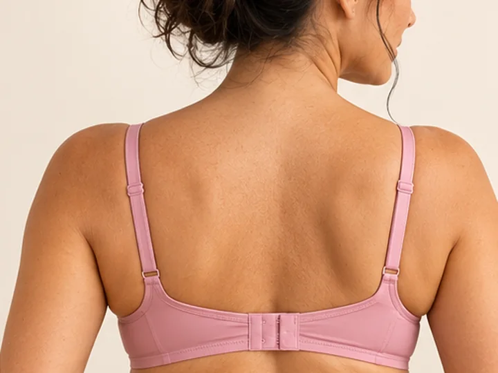 Bra Size Chart 3 Example of a bra band sitting level across the back